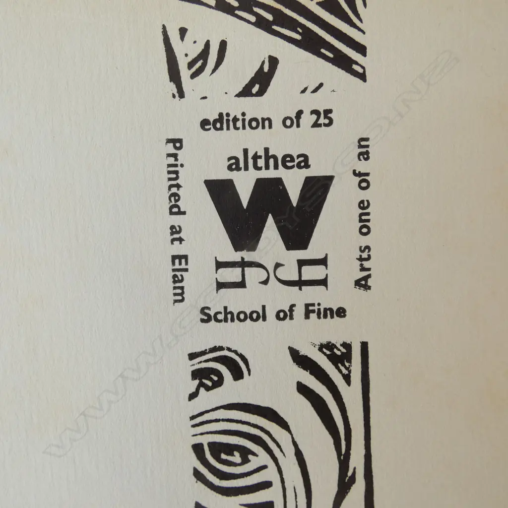 HAND MADE BOOK BY ALTHEA WILLIAMS 'GRAAL' ED. OF 25 PRINTED AT ELAM SCHOOL Image 1++
