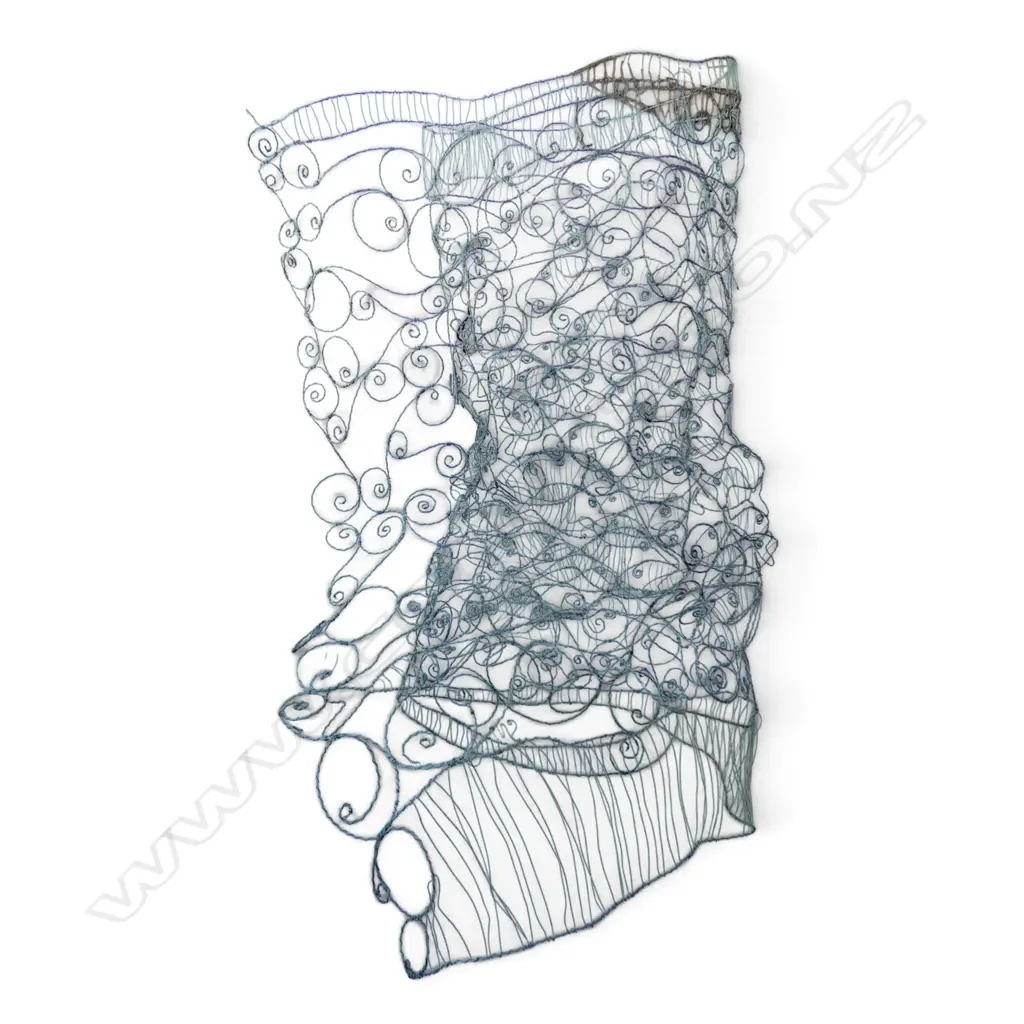 SANDRA MCINTOCK 'FISHING SCHOOL No. 20' WIRE ARTWORK Image 1++