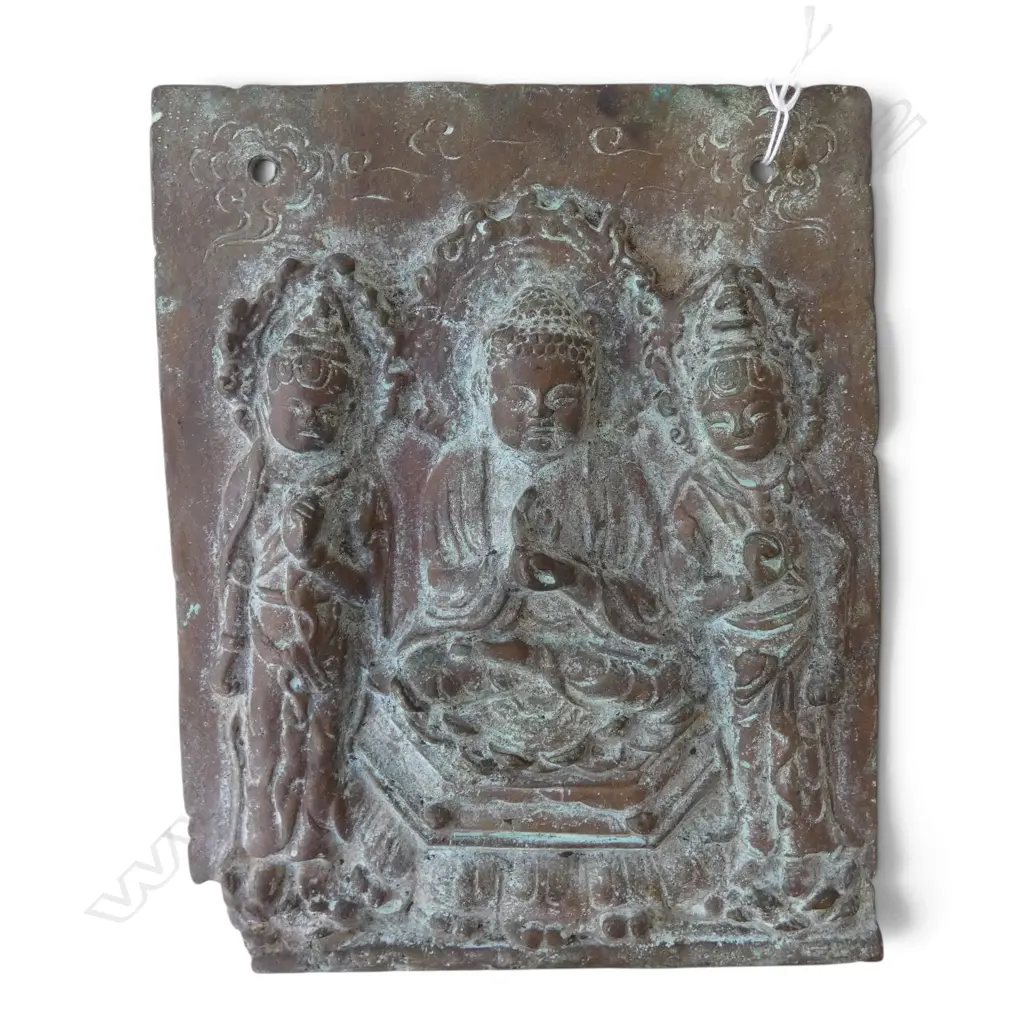 VINTAGE BRONZE PLAQUE 240X190MM Image 1++