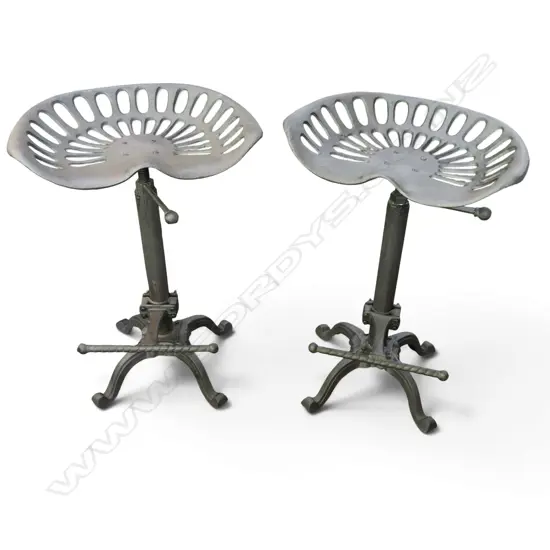 PR HEIGHT ADJUSTABLE CAST IRON TRACTOR SEAT STOOLS