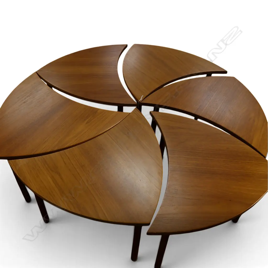 6 SIDE TABLES (TOGETHER FORM A CIRCLE 1300mm dia) Image 1++