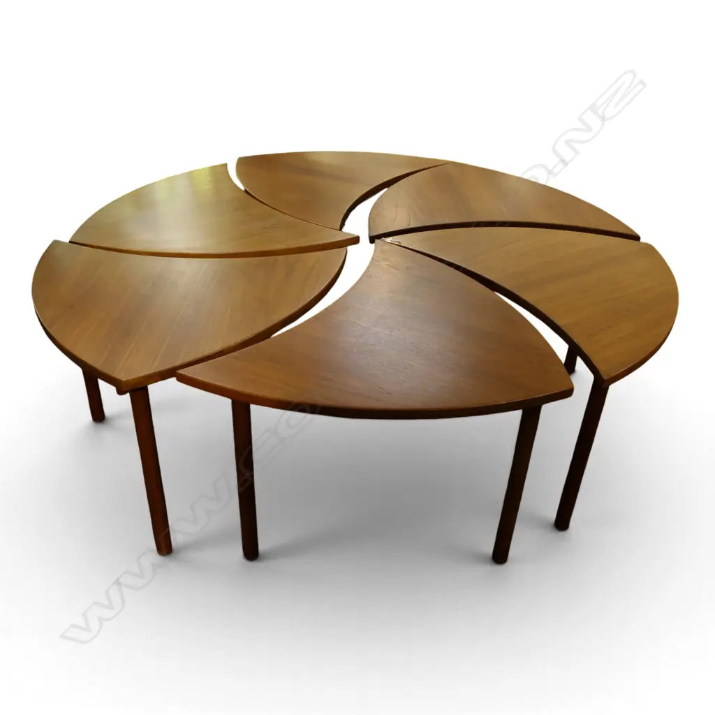 6 SIDE TABLES (TOGETHER FORM A CIRCLE 1300mm dia) Image 1++