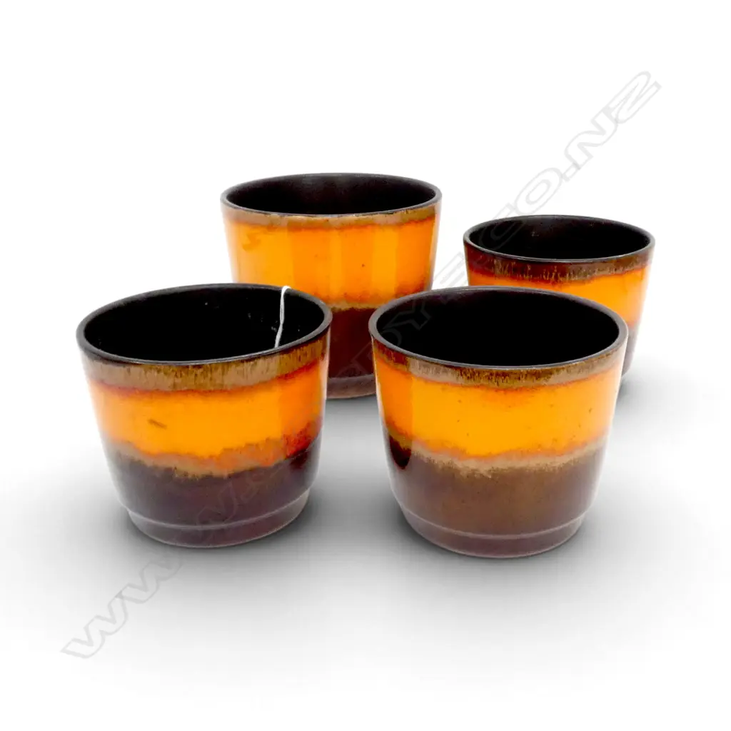 4 RETRO WEST GERMAN PLANTERS; 3x 806-14 & 1x 806-17 Image 1++