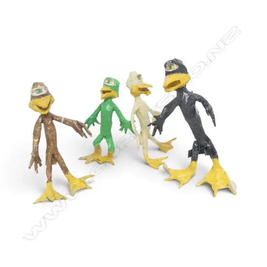 4 PAPER MACHE FIGURES by an American artist