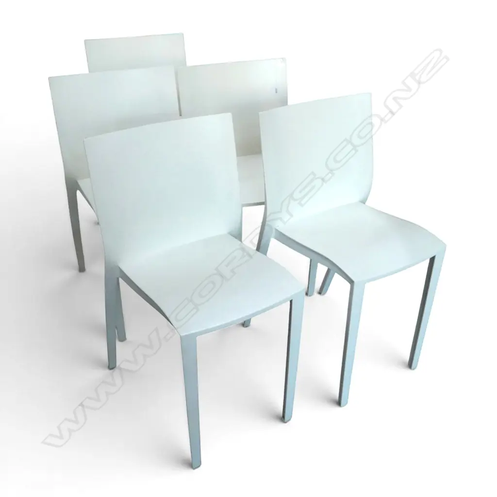 5 x 'SLICK-SLICK' CHAIRS BY PHILIPPE STARCK FOR XO. Made in France Image 1++