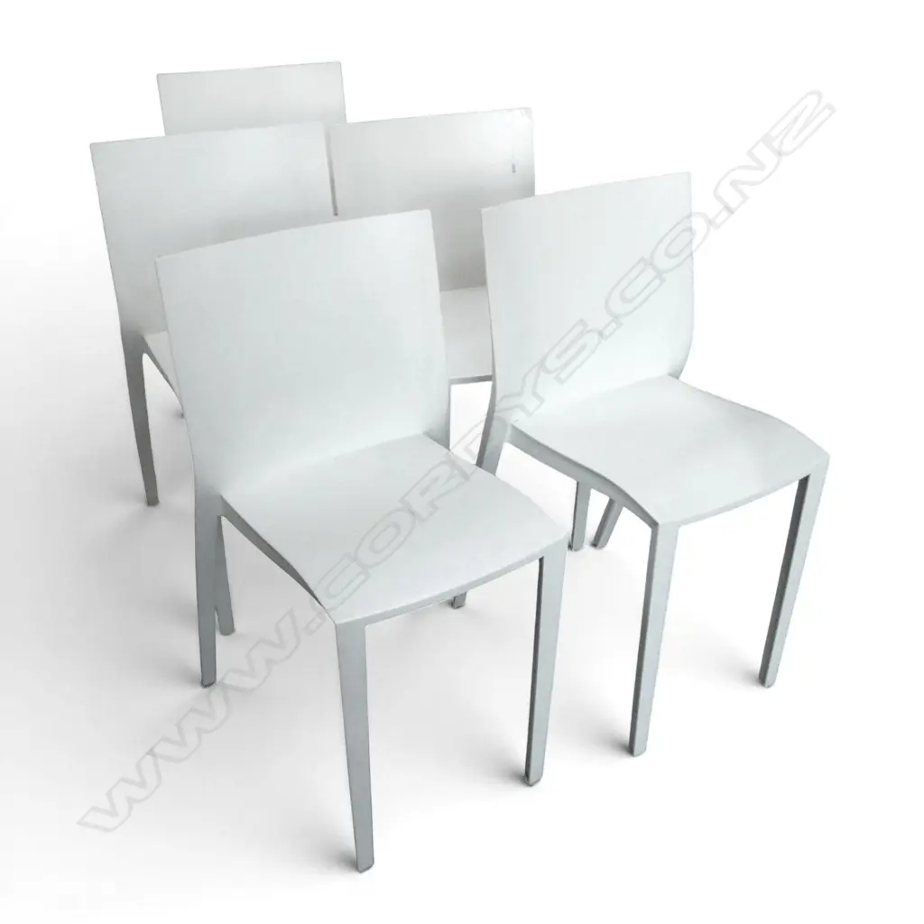 5 x 'SLICK-SLICK' CHAIRS BY PHILIPPE STARCK FOR XO. Made in France Image 1++