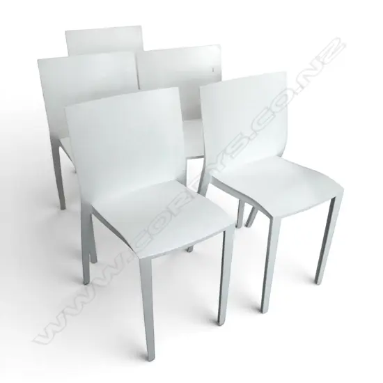 5 x 'SLICK-SLICK' CHAIRS BY PHILIPPE STARCK FOR XO. Made in France