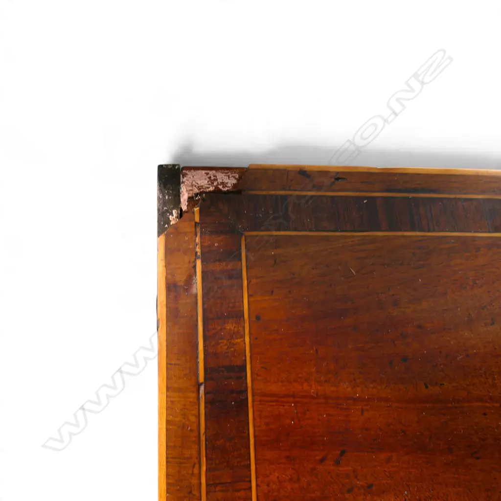 ANTIQUE MAHOGANY CARD TABLE (FAULTS) 900x445x710mm Image 1++