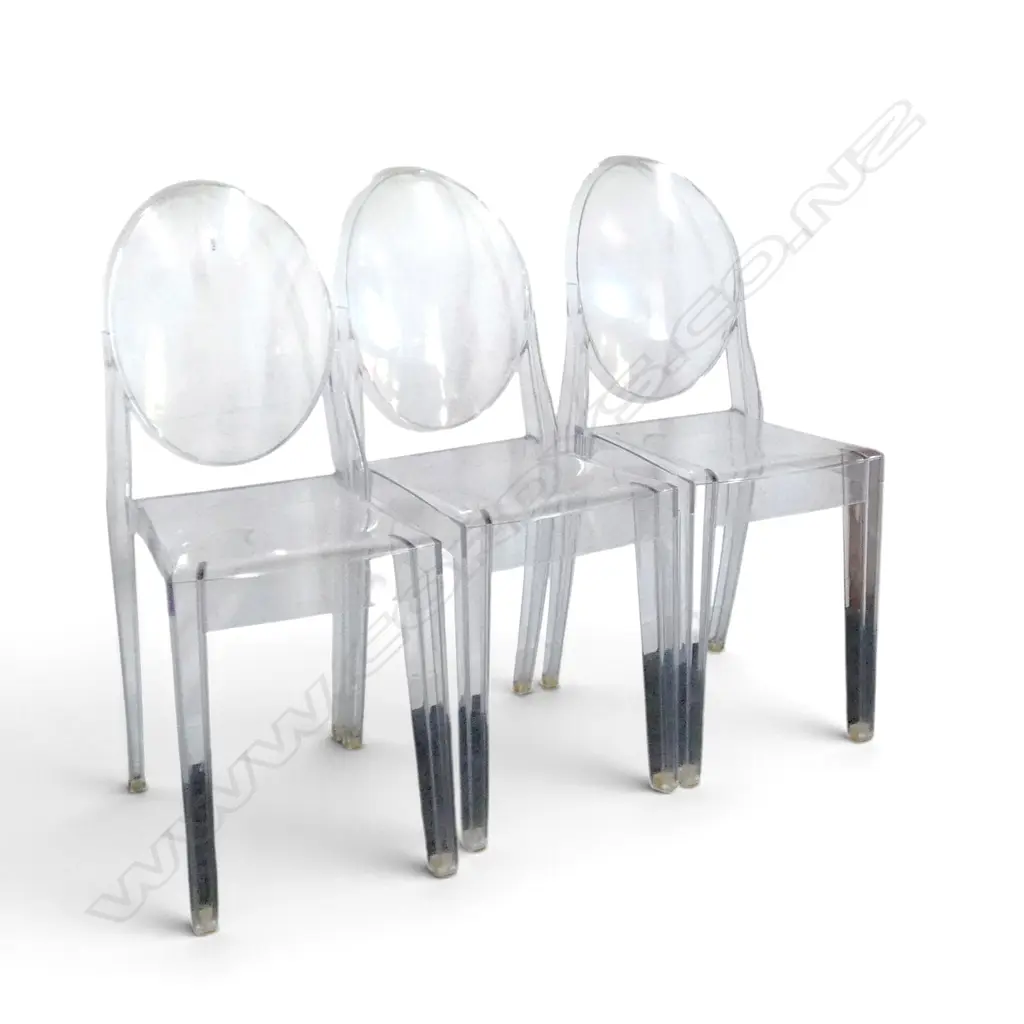 3 KARTELL GHOST ARMCHAIRS Image 1++