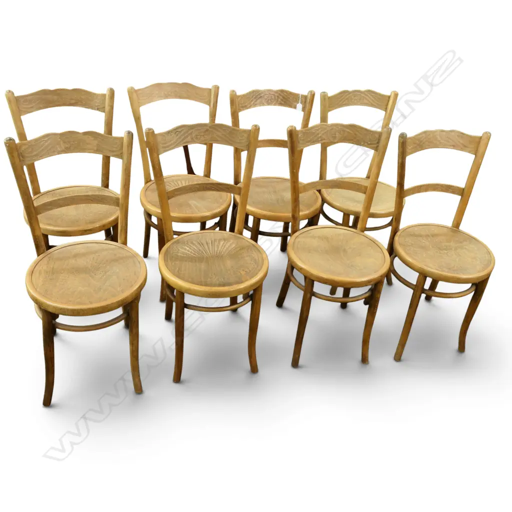 8 BENTWOOD DINING CHAIRS  Image 1++