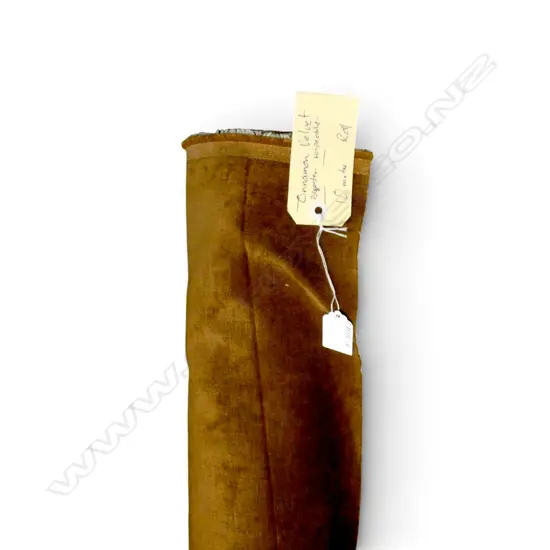 FABRIC BOLT; CINNAMON VELVET, POLY, 10M