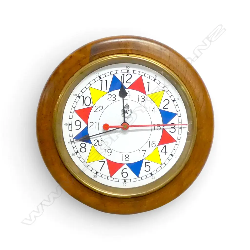 RAF SECTOR CLOCK fault to glass Dia.340mm Image 1++