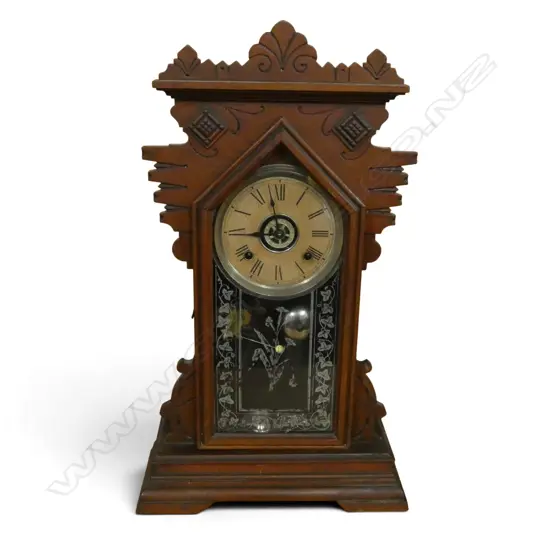 ANTIQUE ANSONIA GINGERBREAD MANTLECLOCK H570MM