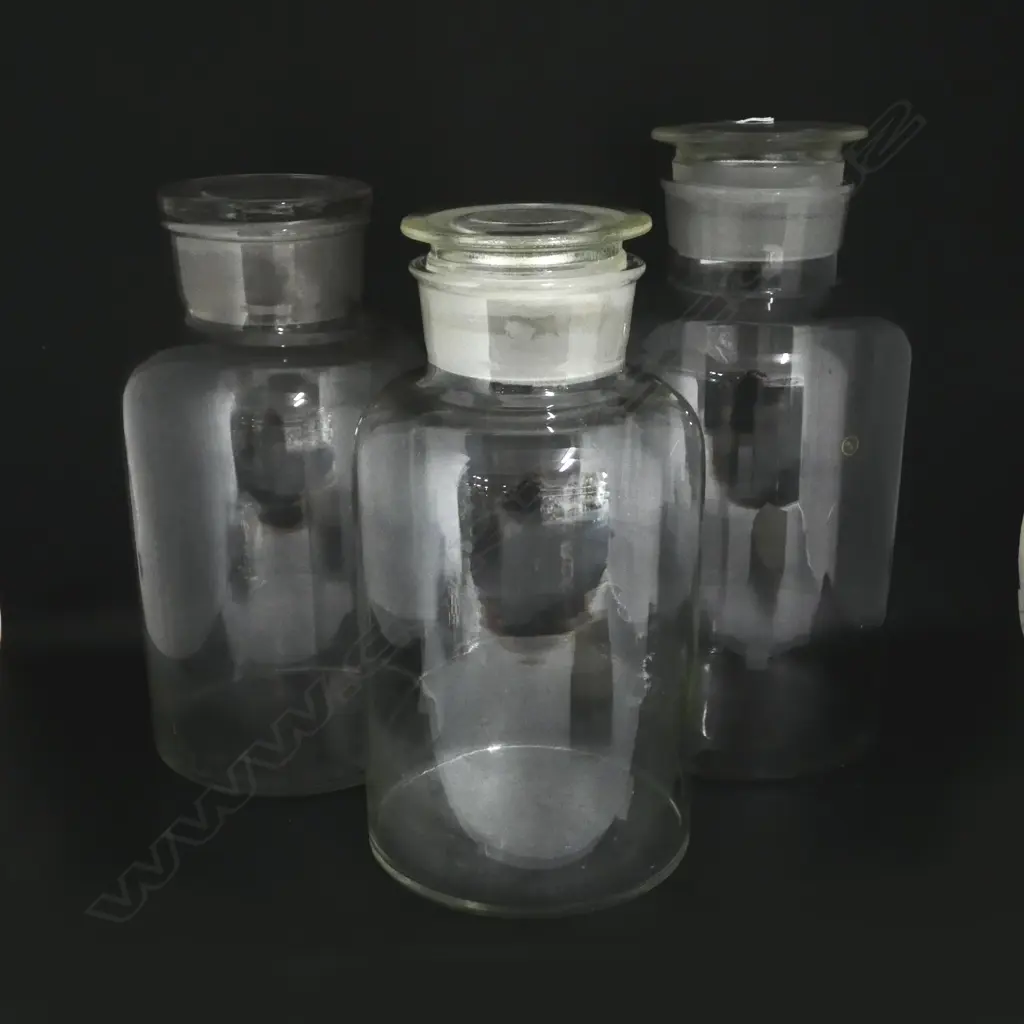 3 LG VINTAGE PHARMACY BOTTLES H.450mm Image 1++
