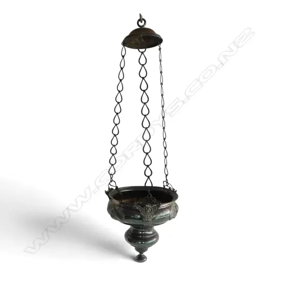 SILVER PLATED SANCTUARY LAMP H.790mm