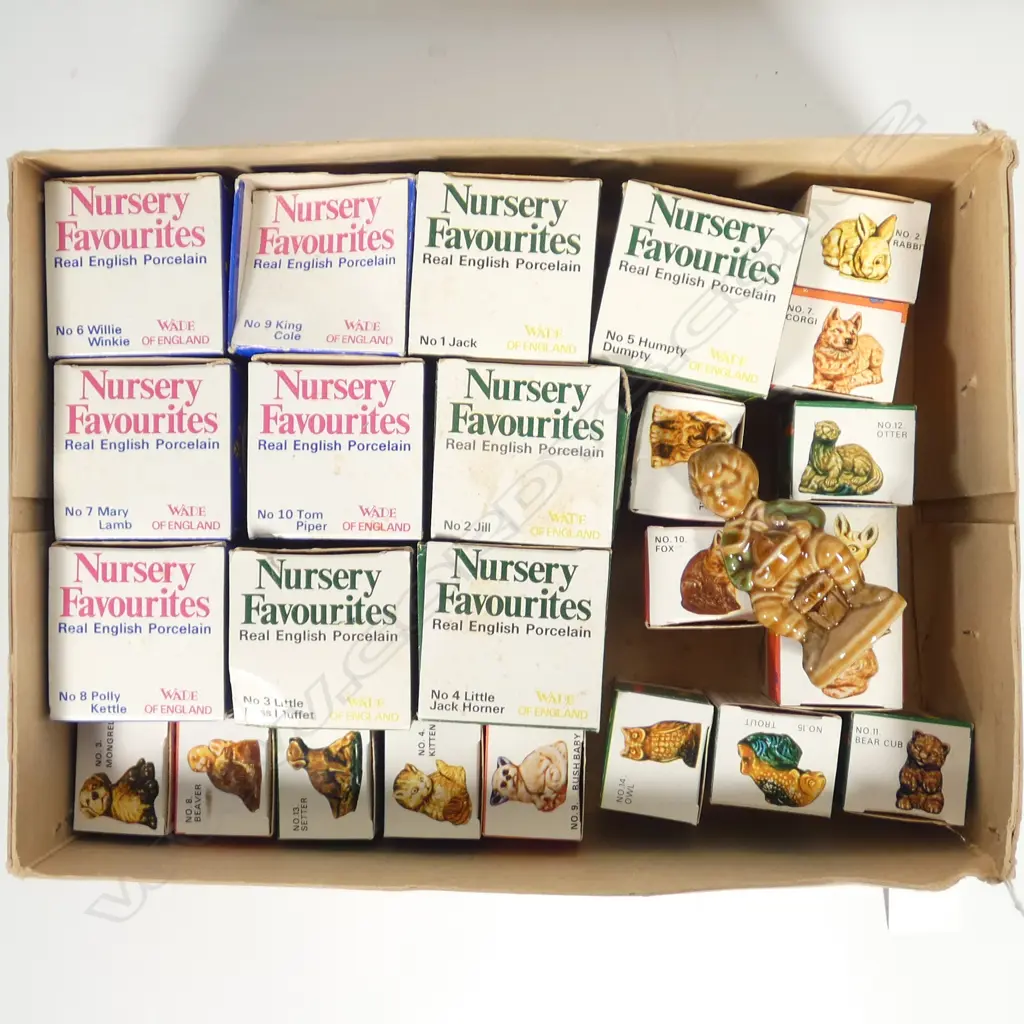 ASST. WADE MINIATURES; NURSERY FAVOURITES & ANIMAL WHIMSIES, BOXED Image 1++