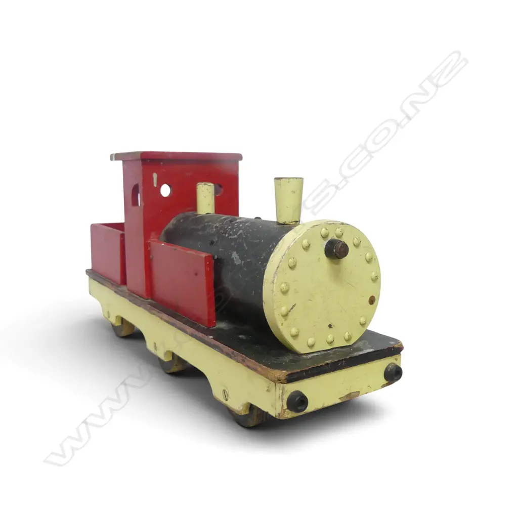 VINTAGE WOODEN TRAIN L.650mm Image 1++