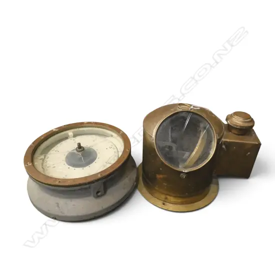 CASSEN & PLATH STEERING COMPASS 270mm dia glass cracked + BINNACLE