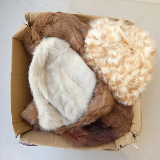 9 VINTAGE FUR HATS