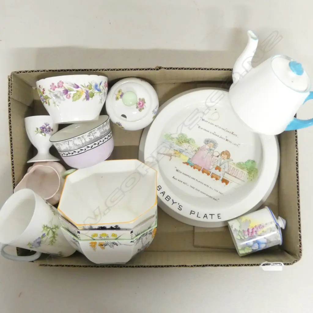 SHELLEY CHINA  BABYS PLATE SUGAR BOWLS ETC MIXED PATS Image 1++