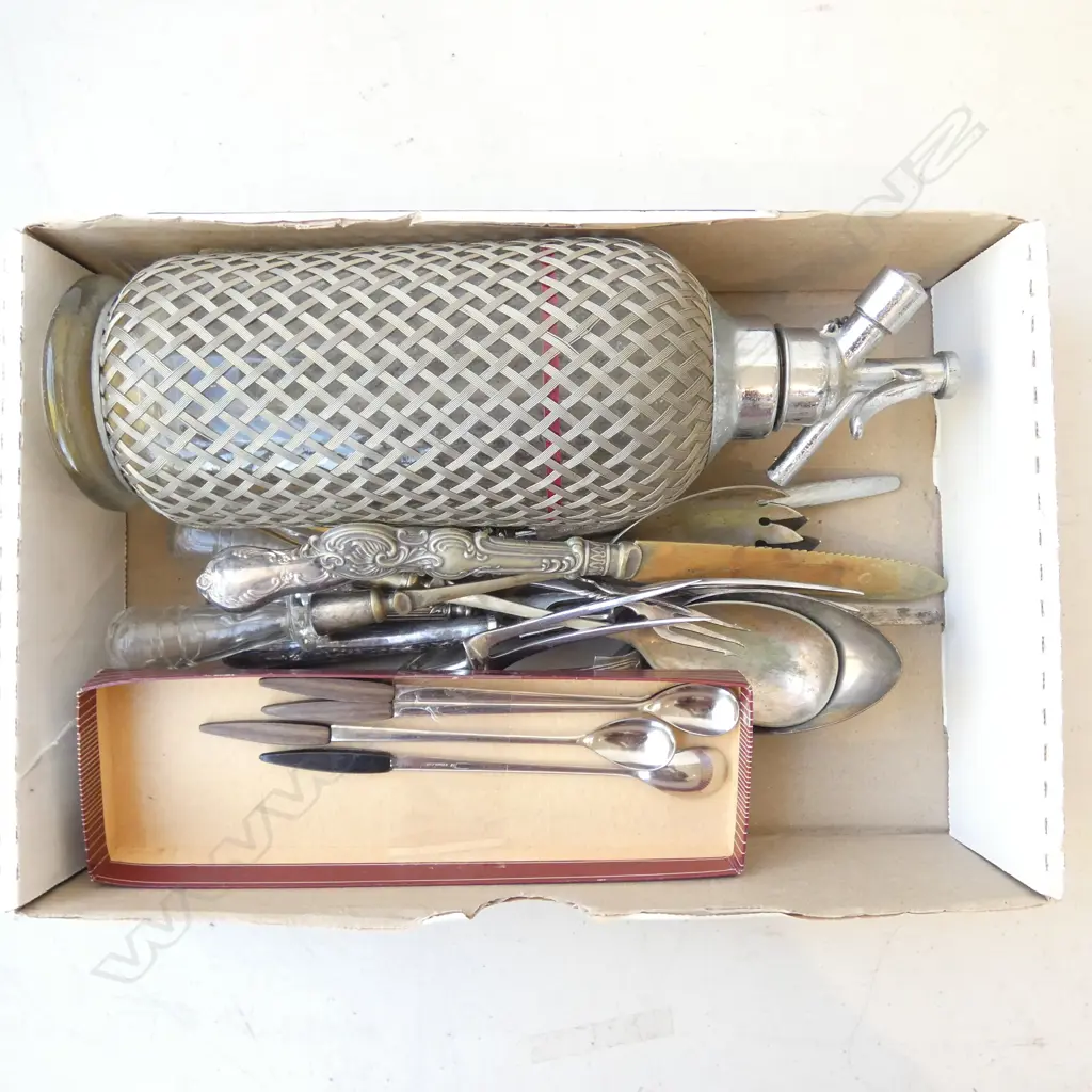 ASST. OLD CUTLERY + SODA SIPHON Image 1++