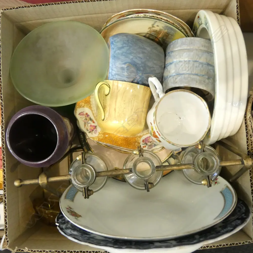 BOX OF ASST. COLLECTABLE FANCY CHINA etc Image 1++