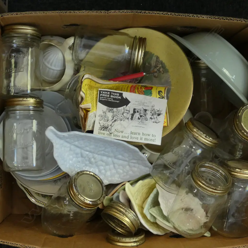 ASST. CHINA, KERR 'SELF SEALING' MASON JARS ETC Image 1++