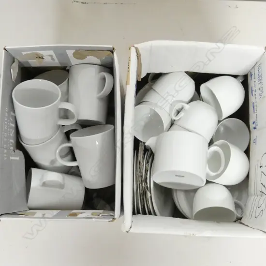 ASST. GERMAN WHITE PORCELAIN CHINA 
