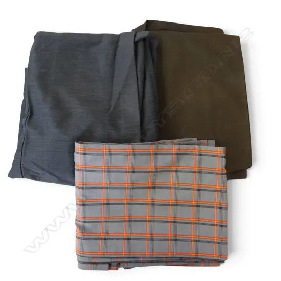 3 JAPANESE SILK OR WOOL KIMONO