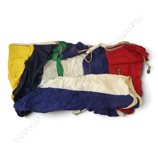 6 NAUTICAL LINEN FLAGS