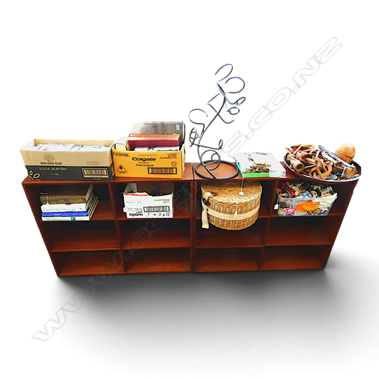 PR TEAK BOOKCASES 950x220x760mm