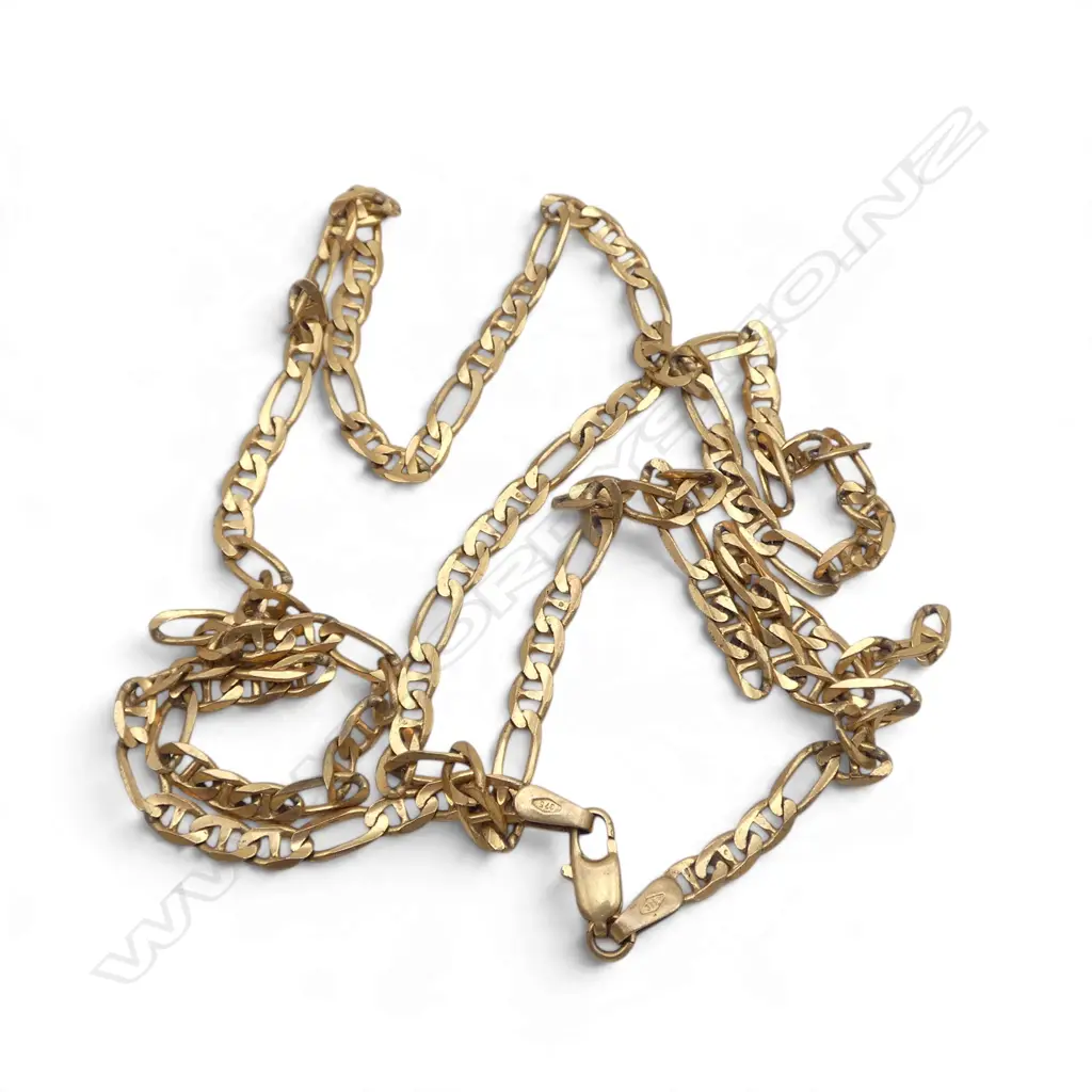 9CT CHAIN, BROKEN 6.8gms Image 1++