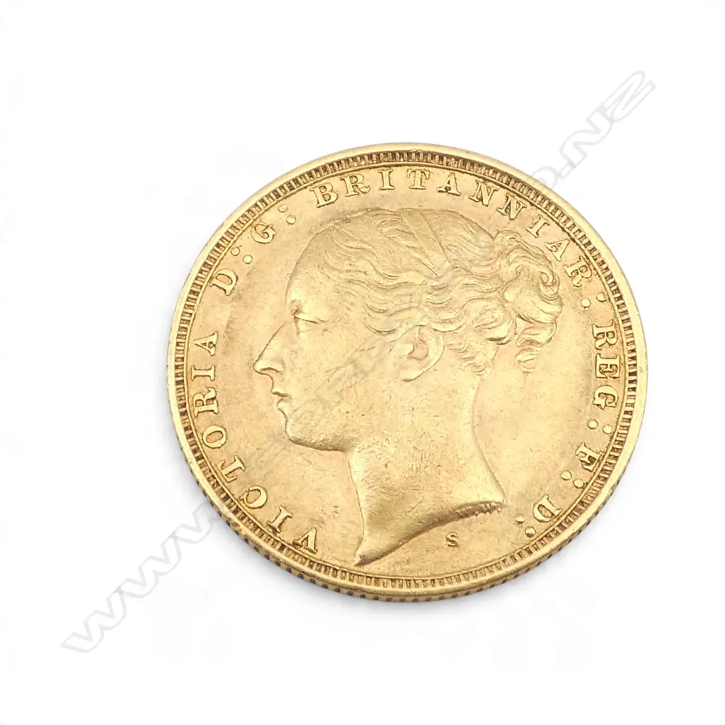 1884 FULL SOVEREIGN Image 1++