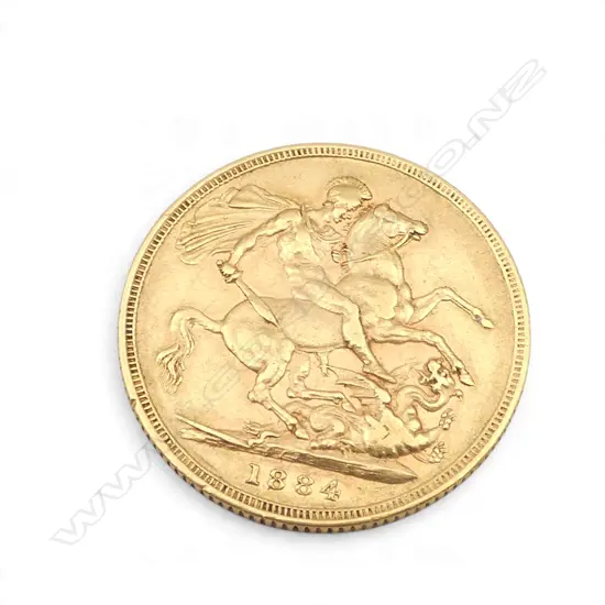 1884 FULL SOVEREIGN