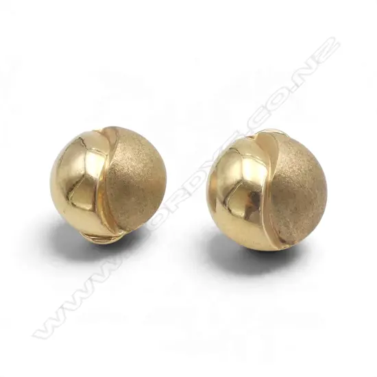 PR 9CT EARRINGS 15mm dia 2.4gms