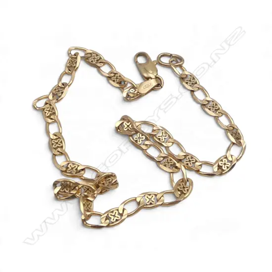 9CT ANKLET BRACELET L.250mm 4.9gms