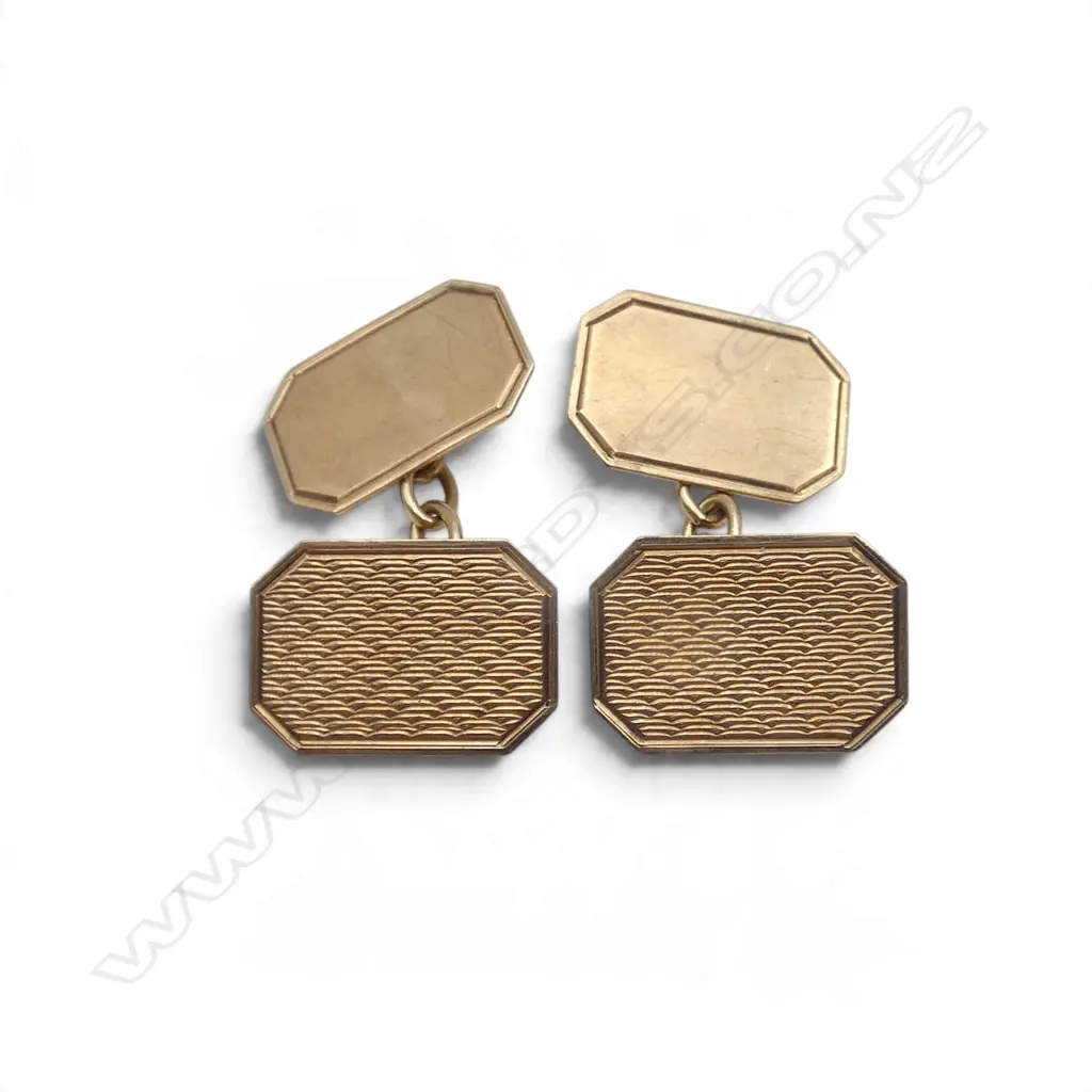 PR 9CT CUFFLINKS 4.3gms Image 1++