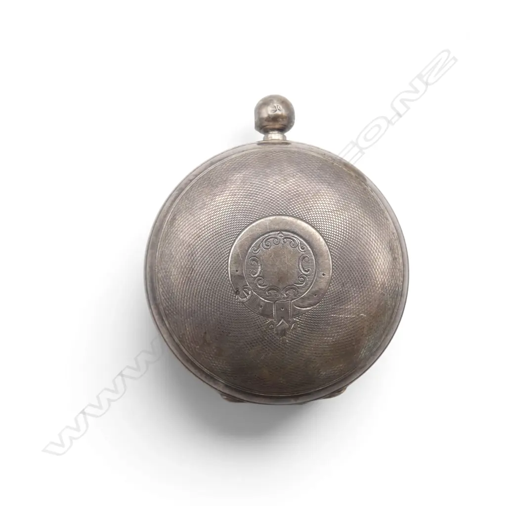 19thC AUSTRALIAN J MCWENDT ADELAIDE & MT.GAMBIER SILVER fusee POCKET WATCH silver case London 1883 no push-button & bow  Image 1++