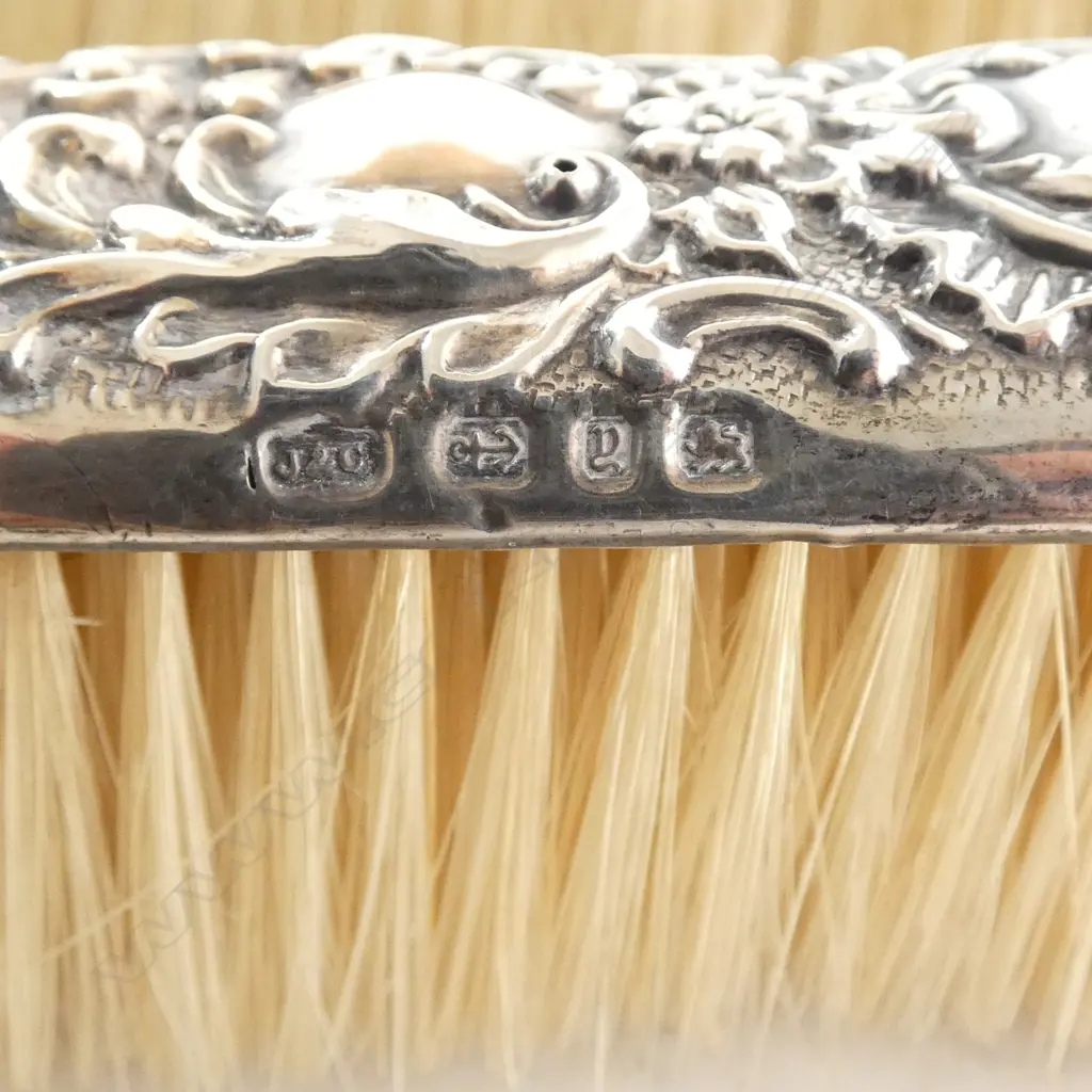 2 VICTORIAN STG SILVER BRUSHES, BIRMINGHAM 1896 & 1898 Image 1++