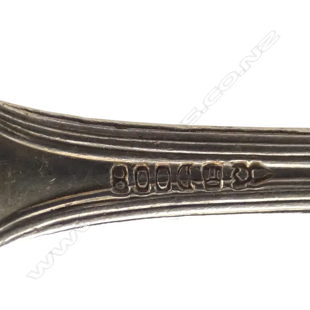 27 .800 GERMAN SILVER UTENSILS 721gms + 12 .800 SILVER BLADE & HANDLE KNIVES Image 1++