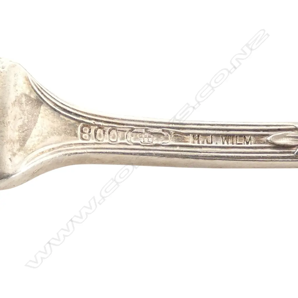 18 .800 GERMAN SILVER FISH KNIVES & FORKS 824gms Image 1++