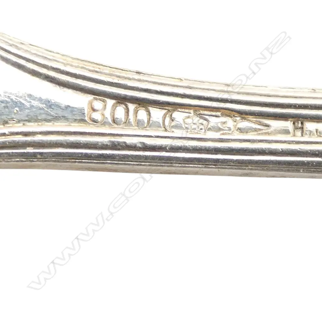 12 .800 GERMAN SILVER TABLE FORKS & SPOONS 786gms Image 1++