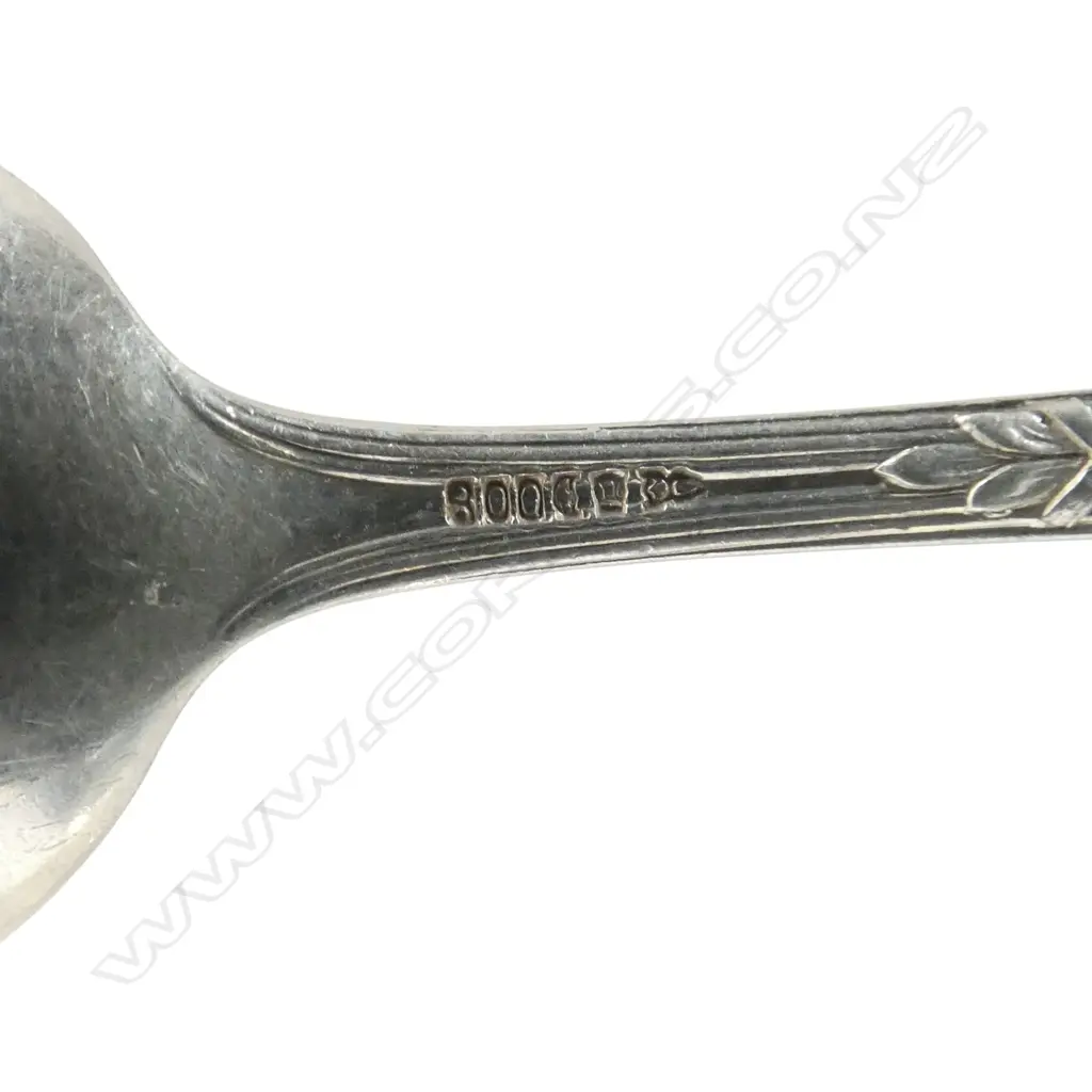 24 .800 GERMAN SILVER FORKS & TEASPOONS 772gms Image 1++