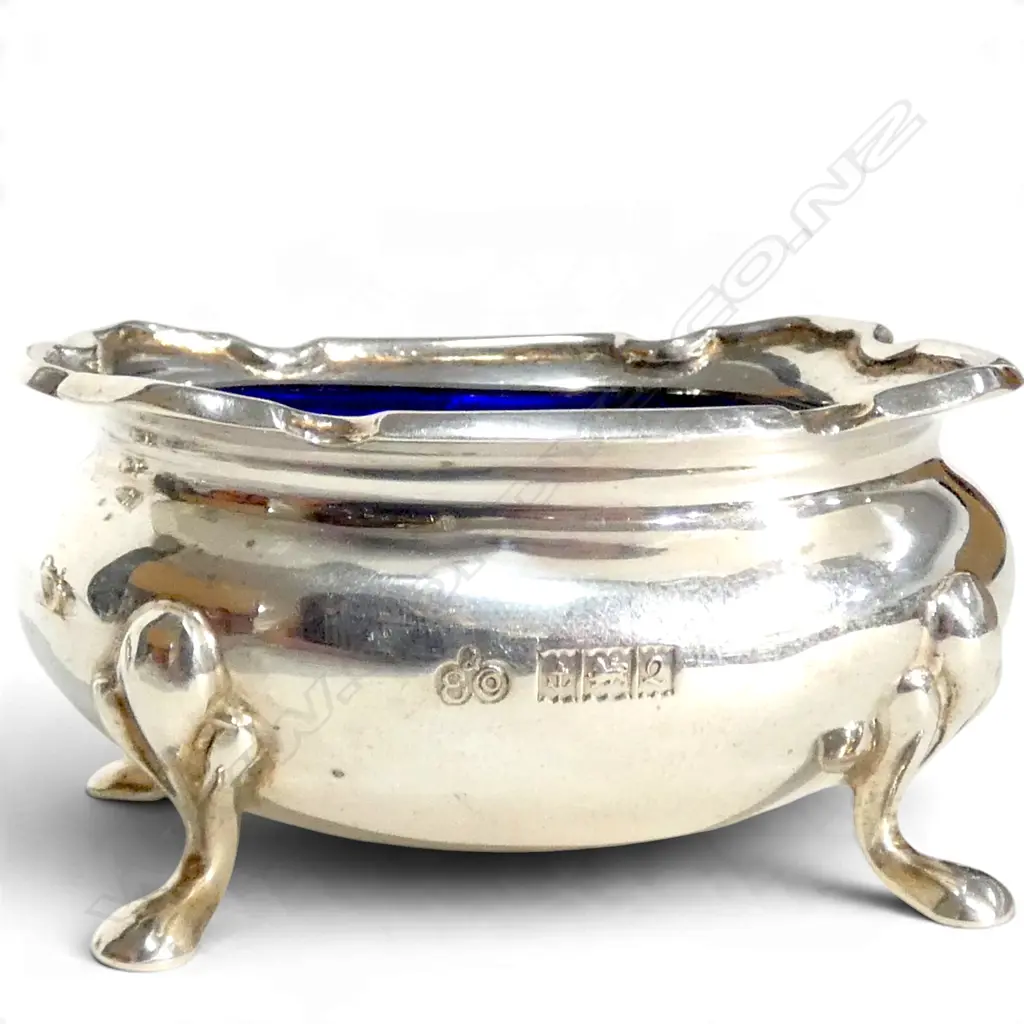 4 STG SILVER CONDIMENTS + 6 SPOONS 175gms Image 1++