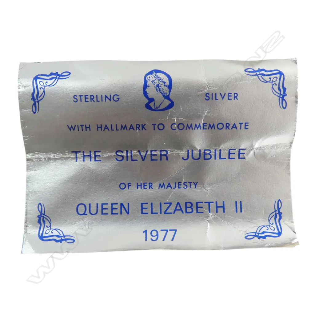 CASED STG SILVER PICKLE FORK, LONDON 1977, 43gms Image 1++