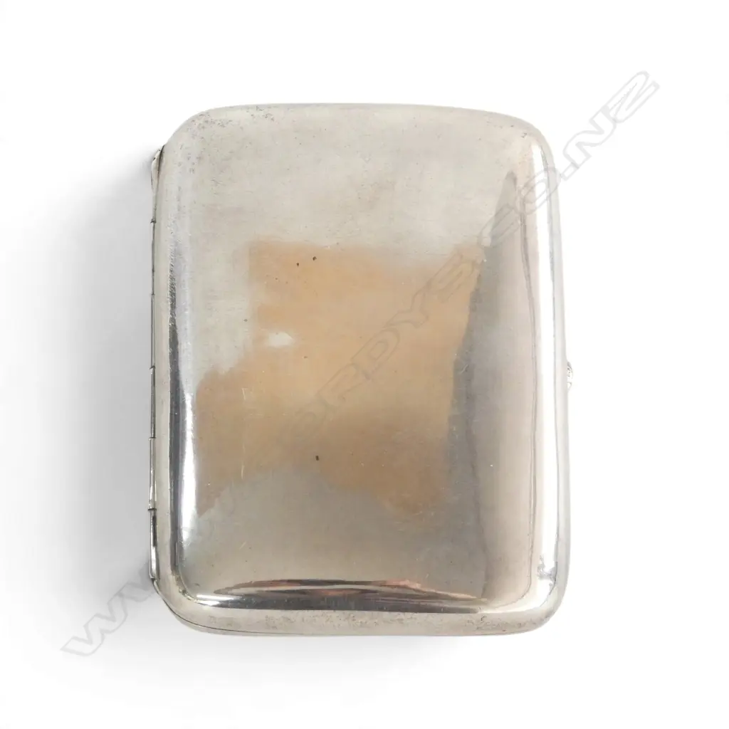 STG SILVER CIGARETTE CASE, B'HAM 1905 W.85mm 62gms Image 1++