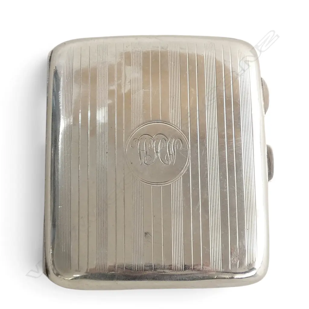 STG SILVER CIG. CASE, BIRIMGHAM 1926, 75gms Image 1++