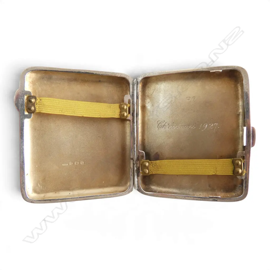 STG SILVER CIG. CASE, BIRIMGHAM 1926, 75gms Image 1++