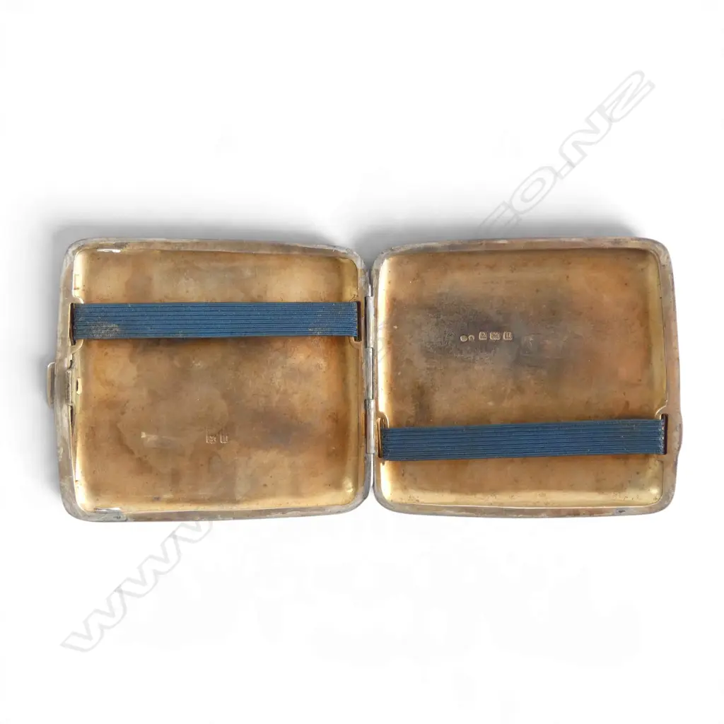 STG SILVER CIG. CASE, BIRMINGHAM 1919, 102gms Image 1++