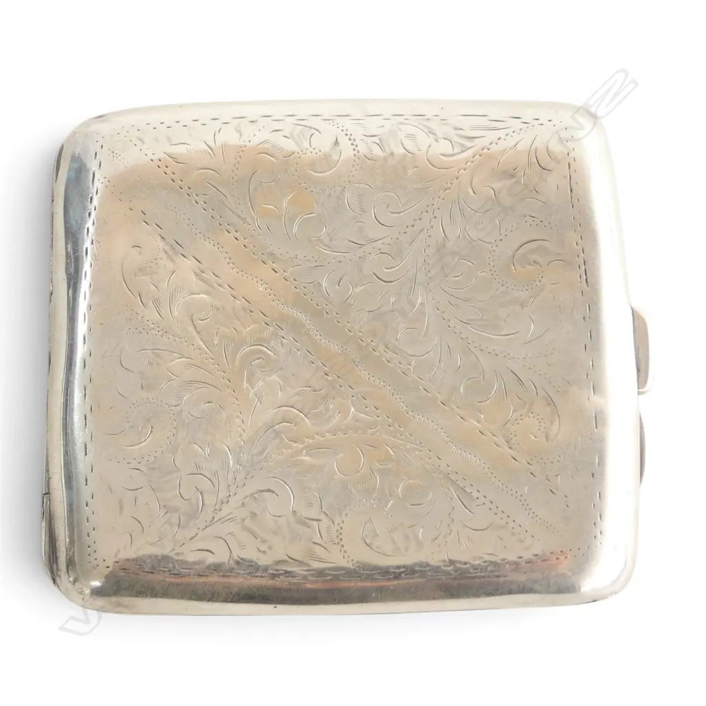 STG SILVER CIG. CASE, BIRMINGHAM 1919, 102gms Image 1++